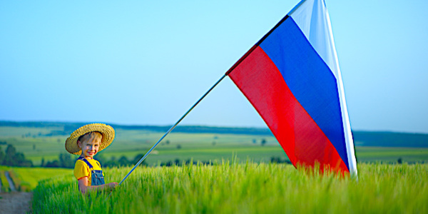 agriculture russe drapeau