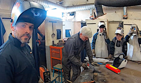 Cours de soudure au lycée agricole
