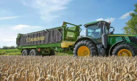 Krone propose deux modèles de remorques à déchargement à plat à fond tirant, les GX 440 et GX 520