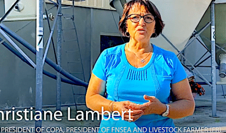 La première intervention de Christiane Lambert en tant que présidente du Copa