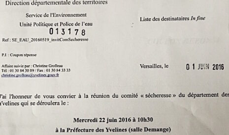 Face aux intempéries, les services de l’Etat convoquent un comité… sécheresse !
