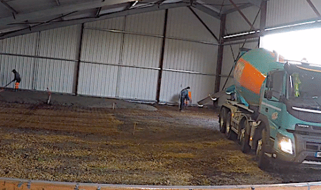 Comment couler une dalle de béton sous le hangar