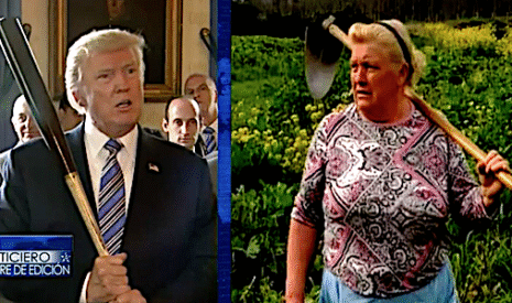Dolores Leis Antelo, une agricultrice espagnole, considérée comme le sosie de Donald Trump