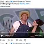 Quand Donald Trump se montre déguisé en paysan pour vanter sa politique agricole