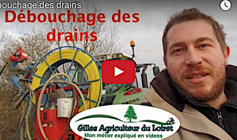 Drainage agricole, le débouchage des drains