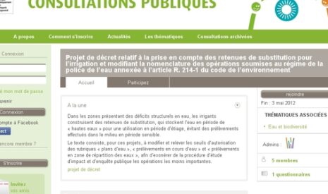 Les irrigants consultés avant l’application d’un décret sur les retenues d’eau