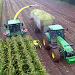 Un spectaculaire ensilage de maïs