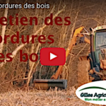 Entretien des bordures des bois avec une épareuse