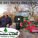 Entretien des bords des cours d’eau avec un broyeur
