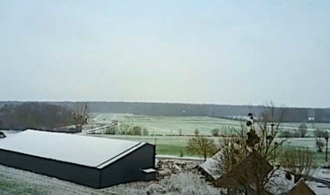 Ma ferme sous la neige