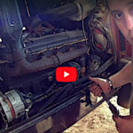 La vidange du tracteur Fiat 115