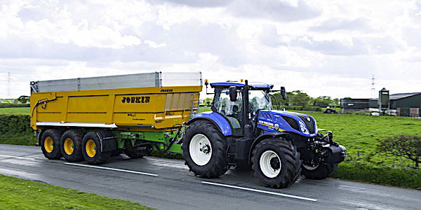 freinage newholland tracteur remorque
