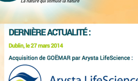Arysta LifeScience acquiert la société française Goemar