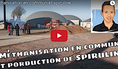 Méthanisation en commun et production de spiruline