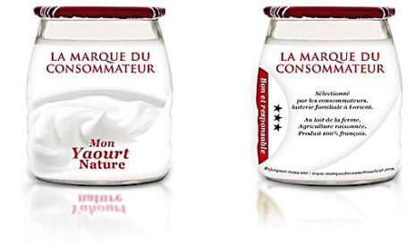 Le lait équitable de la Marque du consommateur