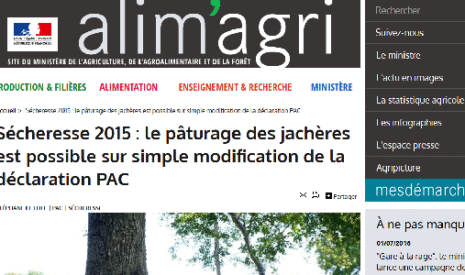 Jachères et élevage, une souplesse bien raide