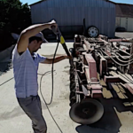Le matériel agricole au karcher !