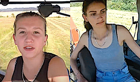 Fauche de l’herbe et enrubannage selon Océane et Elisa !
