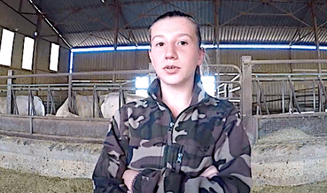 La mise au pré des charolaises expliquée par Océane future agricultrice