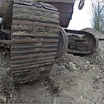 Réparation de la pelleteuse, la chenille qui redémarre !