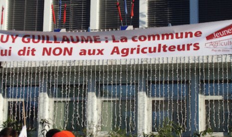 Grande nouvelle, à Puy-Guillaume, les agriculteurs sauvés par les municipales !