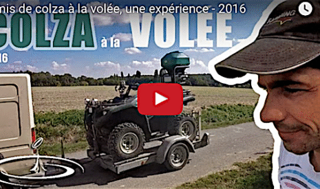 Semis de colza à la volée