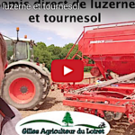 Semis direct de luzerne et de tournesol