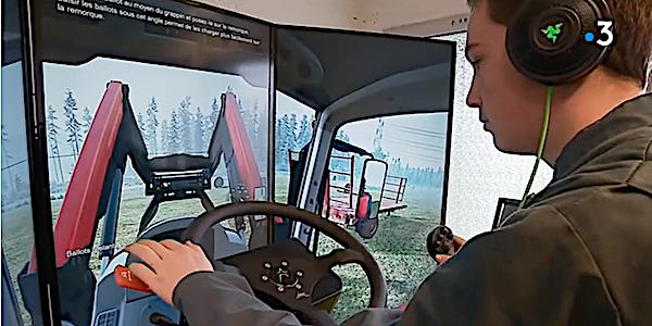 simulateur conduite tracteur