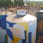 Insolite mais efficace, Street Art à la cave viticole