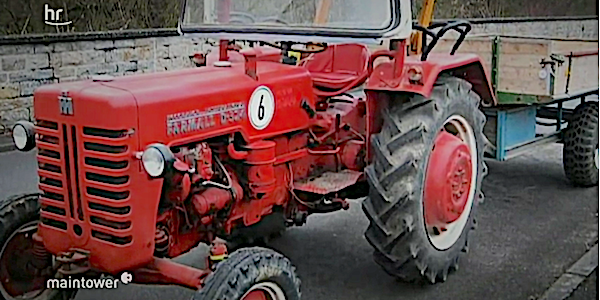 tracteur rouge radars