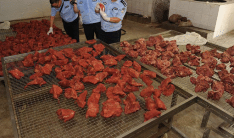 En Chine, saisie de porc traité chimiquement pour simuler du boeuf