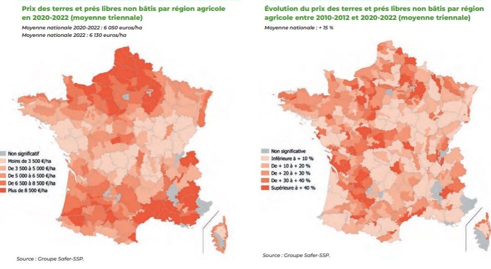 Marché foncier: en Bourgogne-Franche Comté, les terres sont les moins chères d’Europe! 