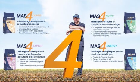 MAS Seeds® lance MAS4, une nouvelle gamme de plantes de services, de mélanges fourragers et spécialisés