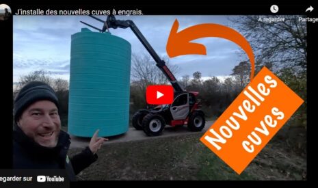 Installation de nouvelles cuves à engrais liquide