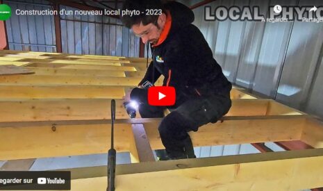 Travaux à la ferme : local phyto