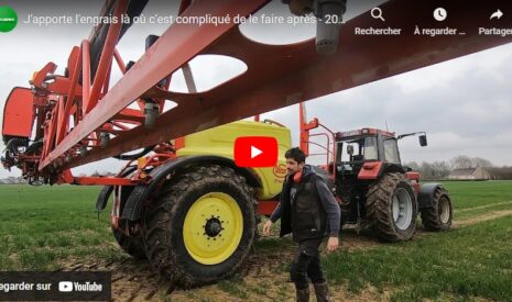 Apport d’engrais azoté sur les colzas