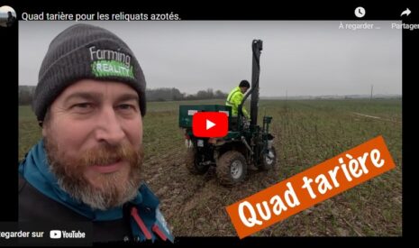 Quad tarière pour les reliquats azotés