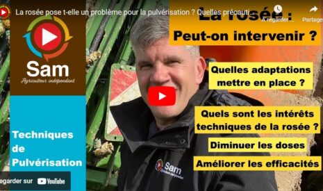 La rosée pose-t-elle un problème pour la pulvérisation ?
