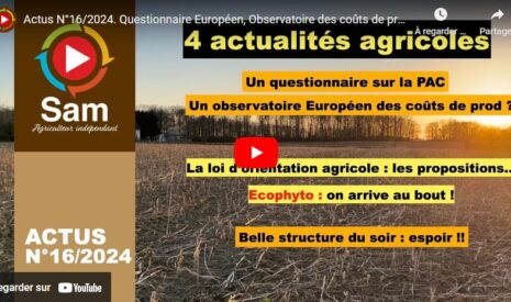 Actualités agriculture n°16 – 2024