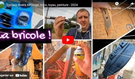Travaux divers Affûtage, socs, tuyau, peinture