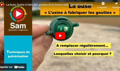 La buse, l’usine à faire des gouttes de la bonne taille