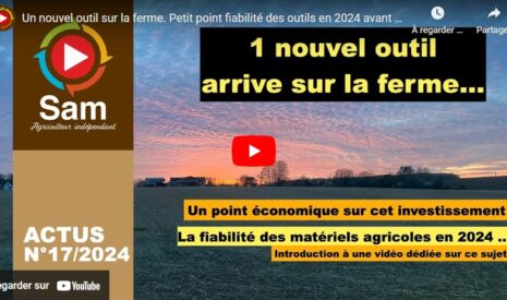 Un nouvel outil sur la ferme