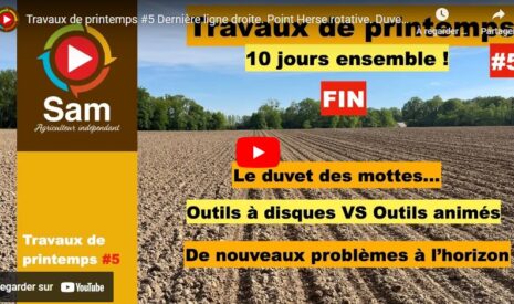 Travaux de printemps : point herse rotative