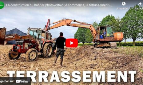 Début de la construction du hangar photovoltaïque