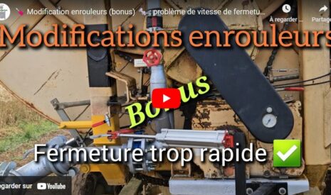 Enrouleurs : problème de vitesse de fermeture réglé