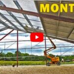 Montage d’un hangar photovoltaïque