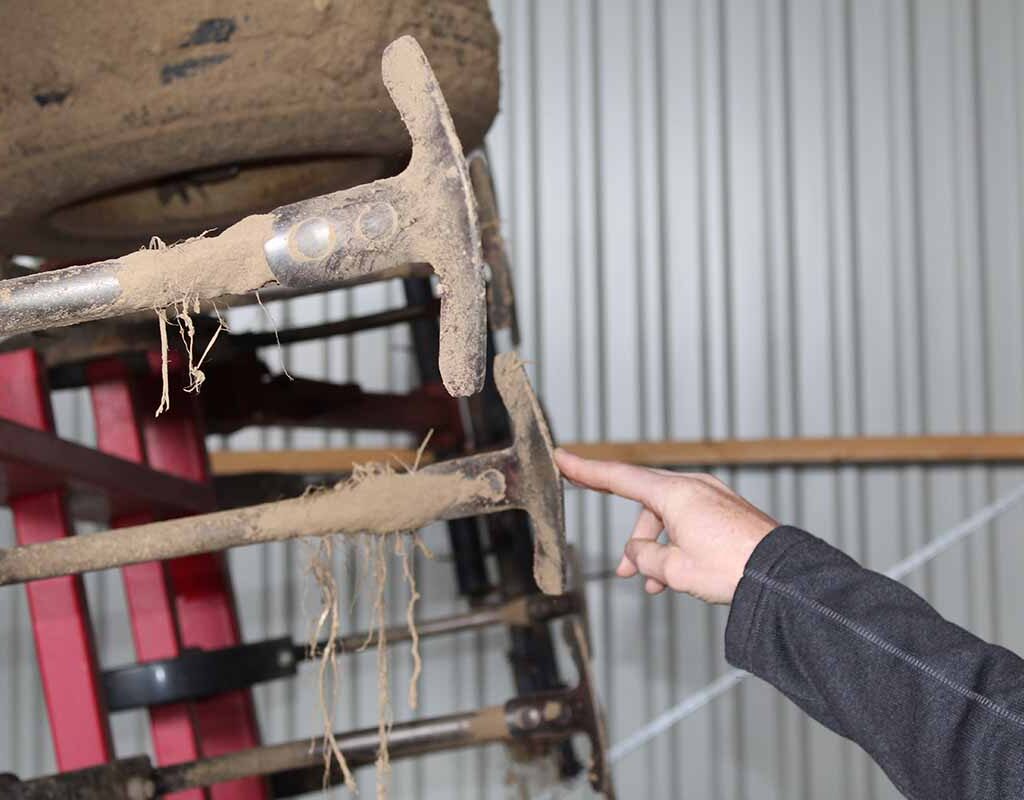 Le scalpeur a été retravaillé pour optimiser le recouvrement © TL