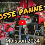 Grosse galère sur la moissonneuse