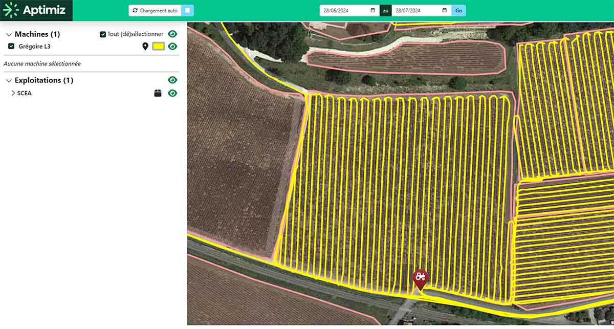 suivi machine en précision rtk aptimiz