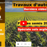 Travaux d’automne #12 Fin des préparations et semis 2024 !